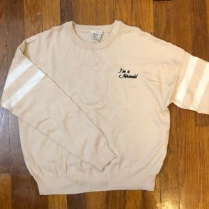 NWOT F21 Soft Pink Sweater (S)